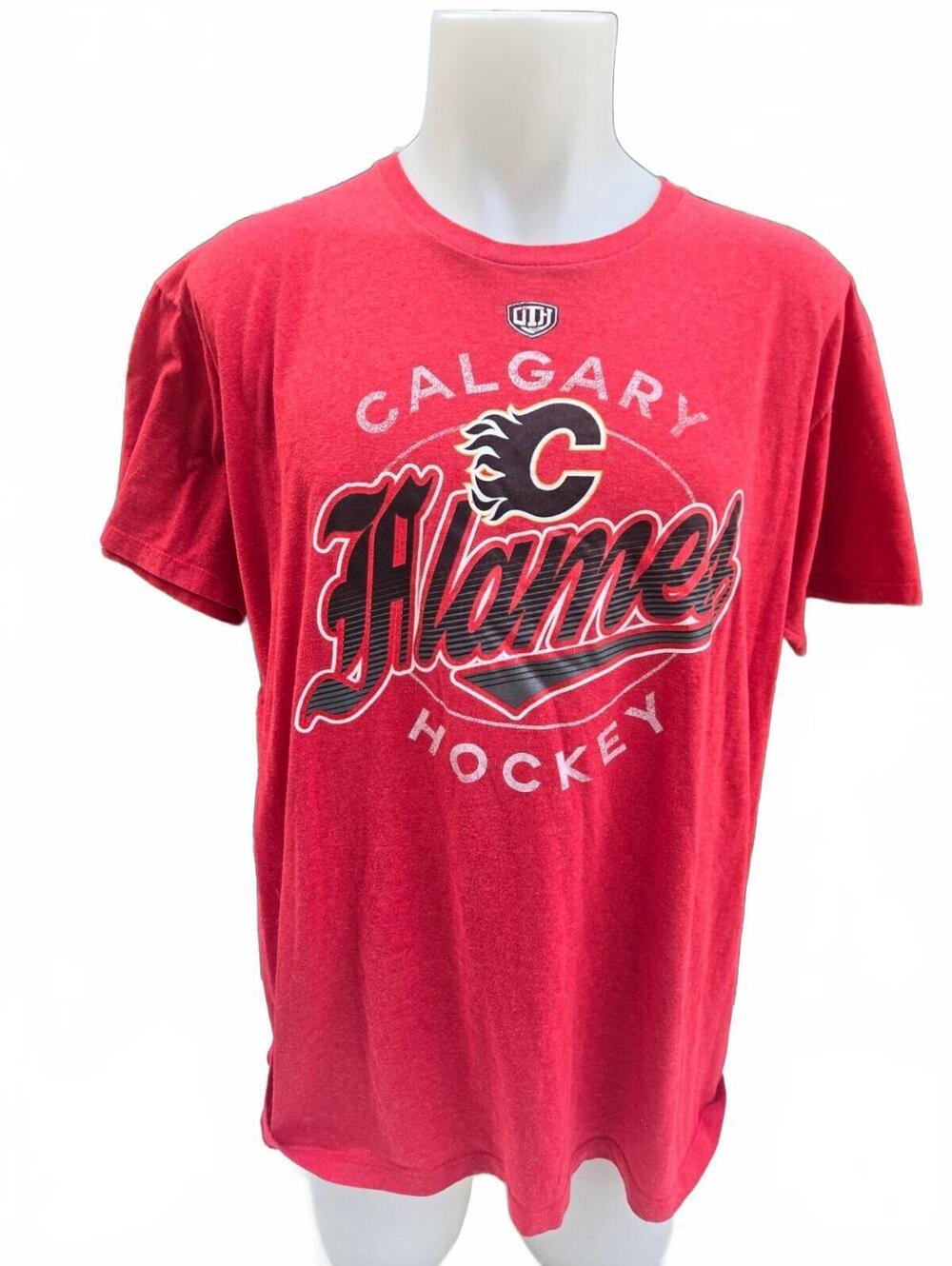 Calgary Flames NHL Men's Red Short Sleeve T-Shirt XL